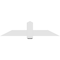 Ekena Millwork Eugene Architectural Grade PVC Gable Bracket, 60"W x 15"H x 2"D x 6"F, 6/12 Pitch GBP060X15X0206EUG00 - alternate 5